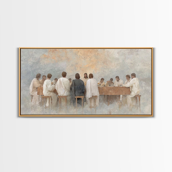 Radiant Communion – Framed Canvas Print – Christian Art – Christian Painting – Jesus Wall Art – Christian Christmas Art – Christian Decor