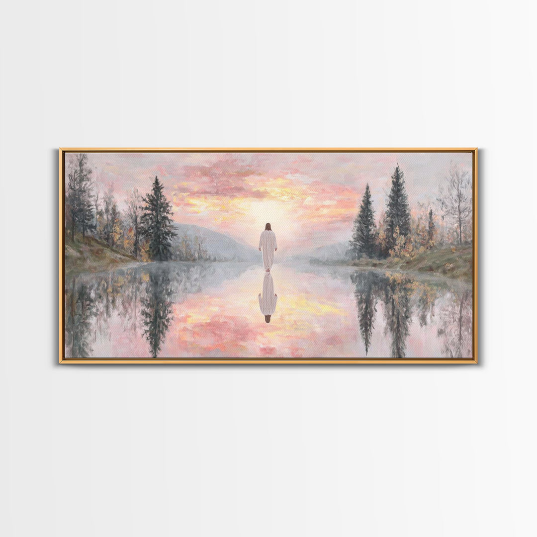Radiant Dawn Blessing | Framed Canvas Print | Christian Wall Art | Jesus Painting | Christian Art Canvas | Christmas Art | Christian Christ