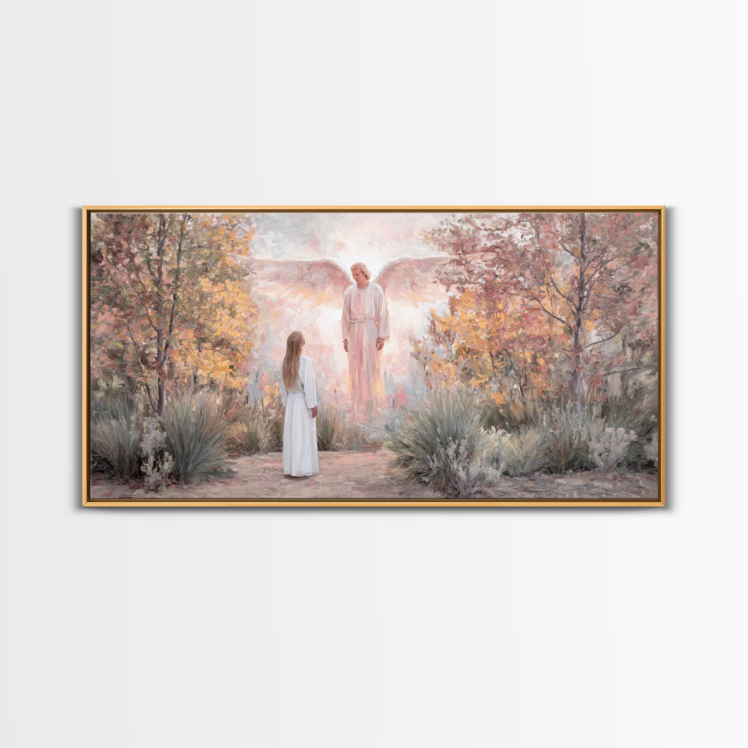 Garden Of Promise – Framed Canvas Print – Christian Wall Art – Christian Art Work – Christian Art Canvas – Christian Christmas Art