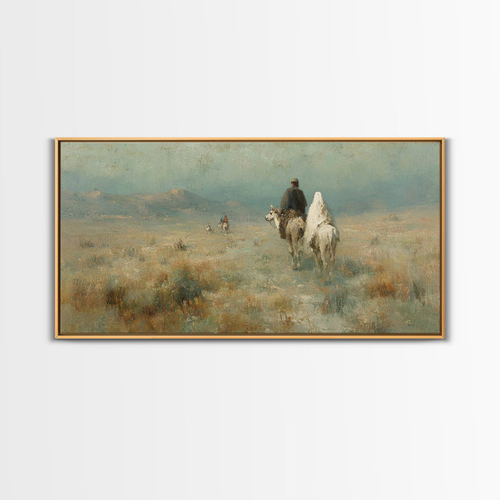 Pilgrims of Light – Framed Canvas Print – Christian Art – Christian Canvas Art – Christmas Art Work – Christian Wall Art – Abstract Christi