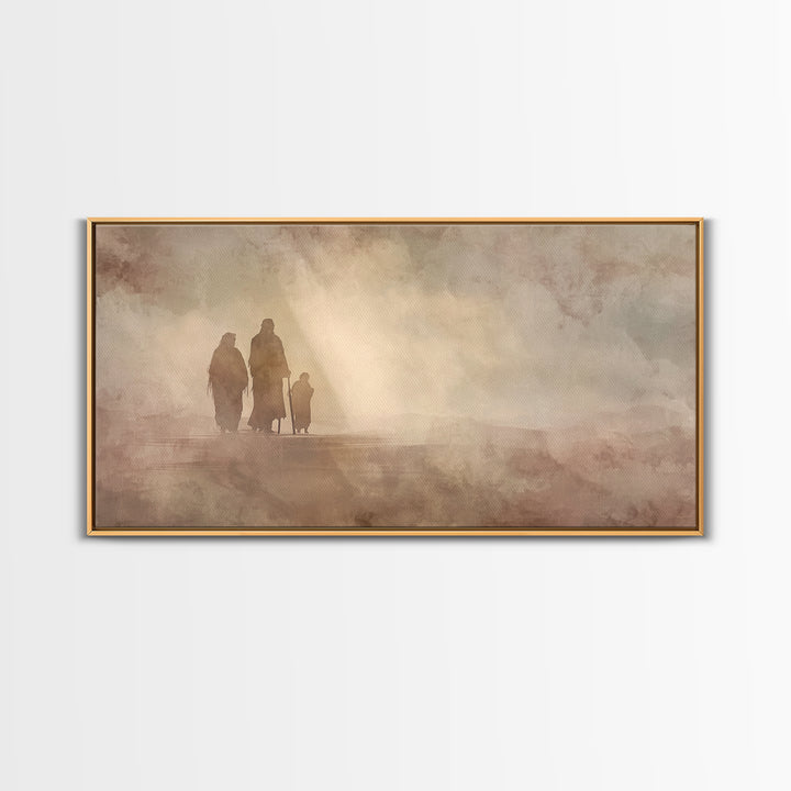 Dawn Refuge – Framed Canvas Print – Christian Wall Art – Christian Art Work – Christmas Art – Christian Decor – Jesus Painting