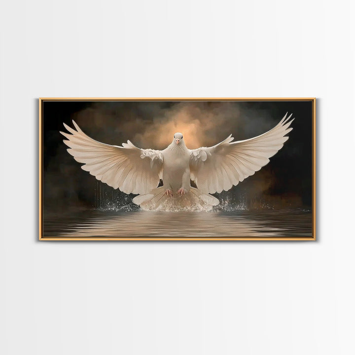 Rising Spirit | Framed Canvas Print | Christian Wall Art | Christian Art Canvas | Christian Christmas Art | Jesus Painting | Christian Deco