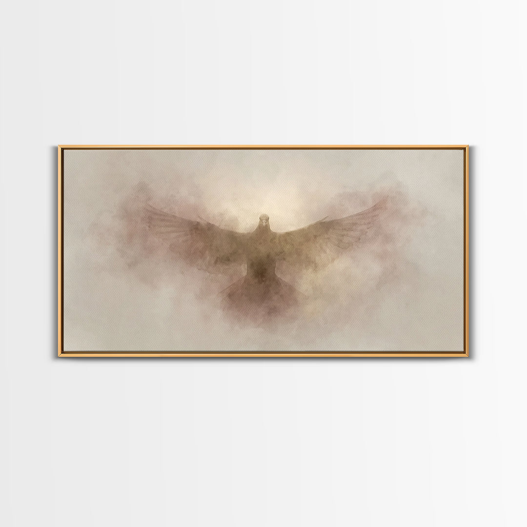 Light Of Salvation | Framed Canvas Print | Christian Art Canvas | Christian Wall Art | Christian Painting | Christmas Art | Christian Decor