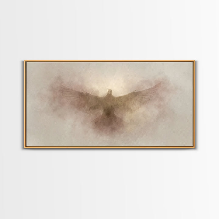 Light Of Salvation | Framed Canvas Print | Christian Art Canvas | Christian Wall Art | Christian Painting | Christmas Art | Christian Decor