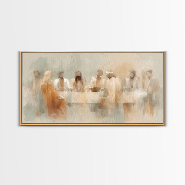 Holy Gathering – Framed Canvas Print – Christian Art Canvas – Christian Wall Art – Abstract Christian Art – Moody Christian Art – Jesus Pai