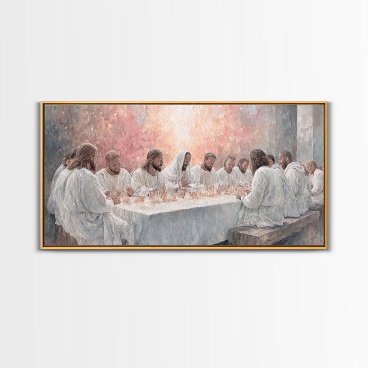 Upper Room Grace | Framed Canvas Print | Christian Art Canvas | Christian Wall Art | Jesus Painting | Large Christian Painting | Christian