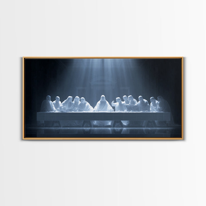 Heavenly Communion | Framed Canvas Print | Christian Wall Art | Christian Art Canvas | Jesus Painting | Christian Christmas Art