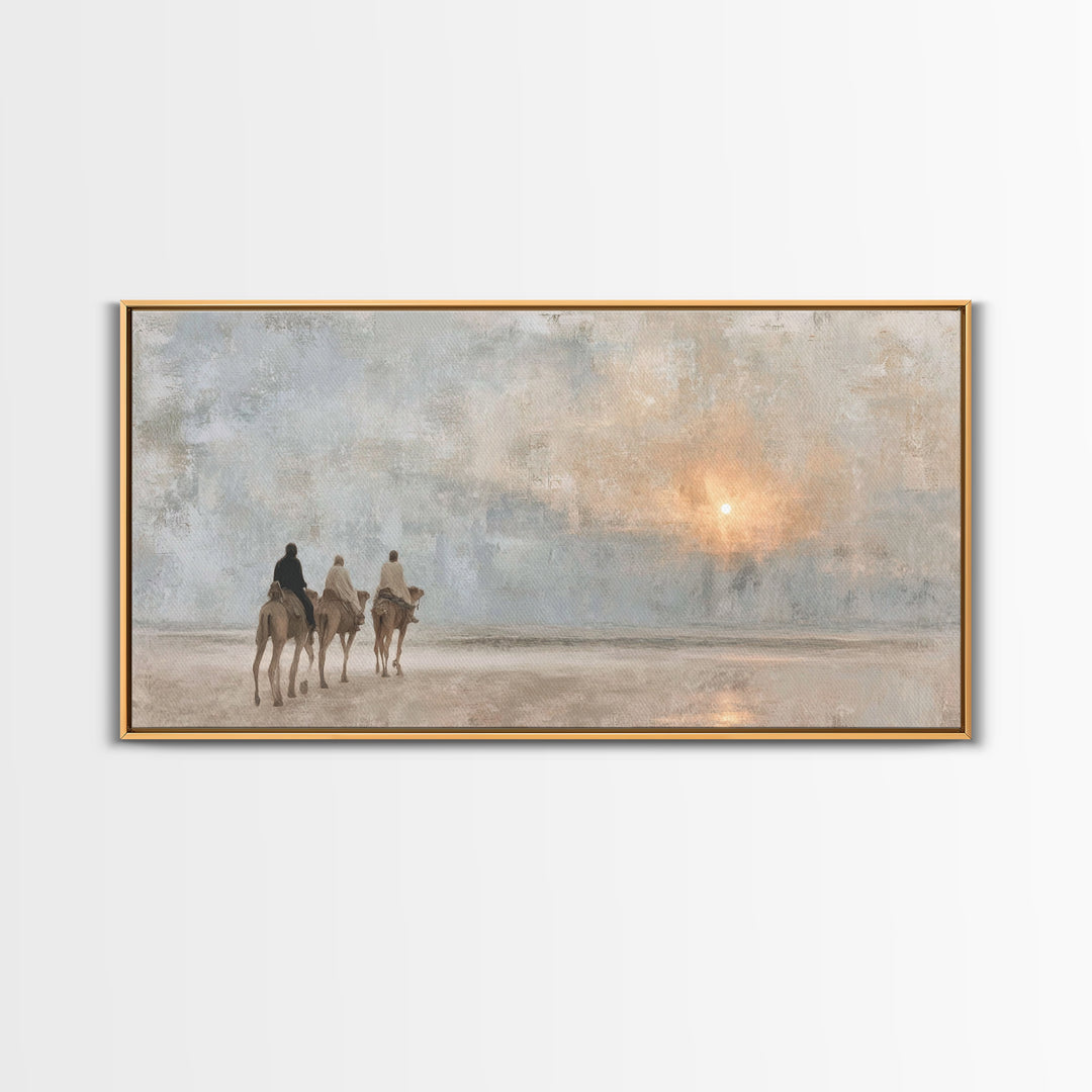 Journey Of Light | Framed Canvas Print | Christian Wall Art | Christian Art Canvas | Christmas Wall Art | Christian Christmas Art | Christi