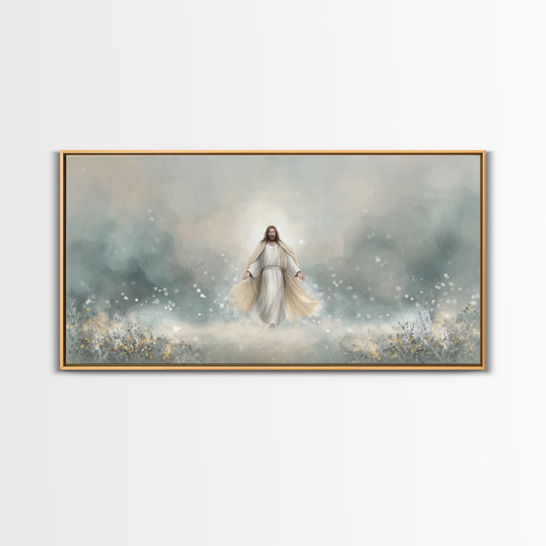 Eternal Peace – Framed Canvas Print – Christian Art Print – Jesus Painting – Christian Wall Art – Subtle Christian Art – Christian Gift