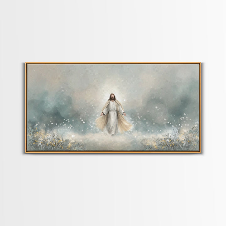 Eternal Peace – Framed Canvas Print – Christian Art Print – Jesus Painting – Christian Wall Art – Subtle Christian Art – Christian Gift