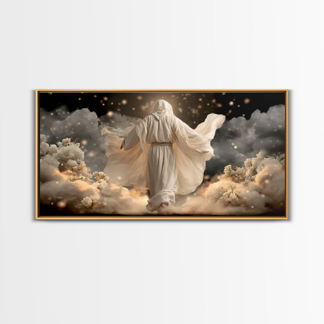 Circle Of Grace – Framed Canvas Print – Christian Art Painting – Christian Wall Art – Unique Christian Art – Jesus Wall Art – Christian Dec