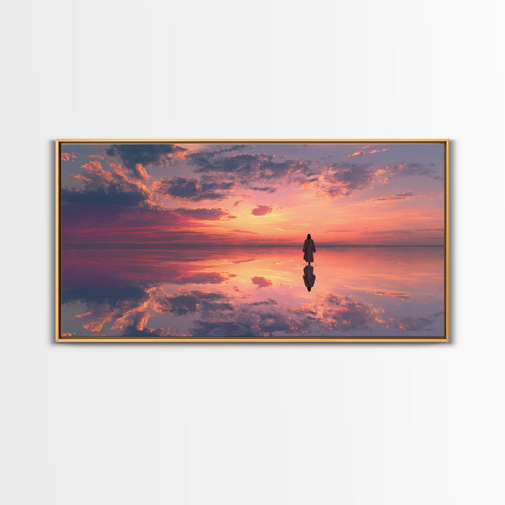 Sky Of Promise – Framed Canvas Print – Christian Art Canvas – Christian Art Gift – Minimalist Christian Art – Modern Christian Art