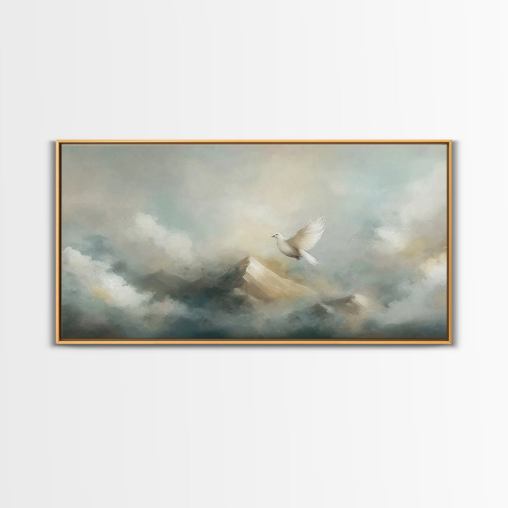 Wings Of Hope – Framed Canvas Print – Christian Art Canvas – Christian Art Work – Christian Decor – Modern Christian Art