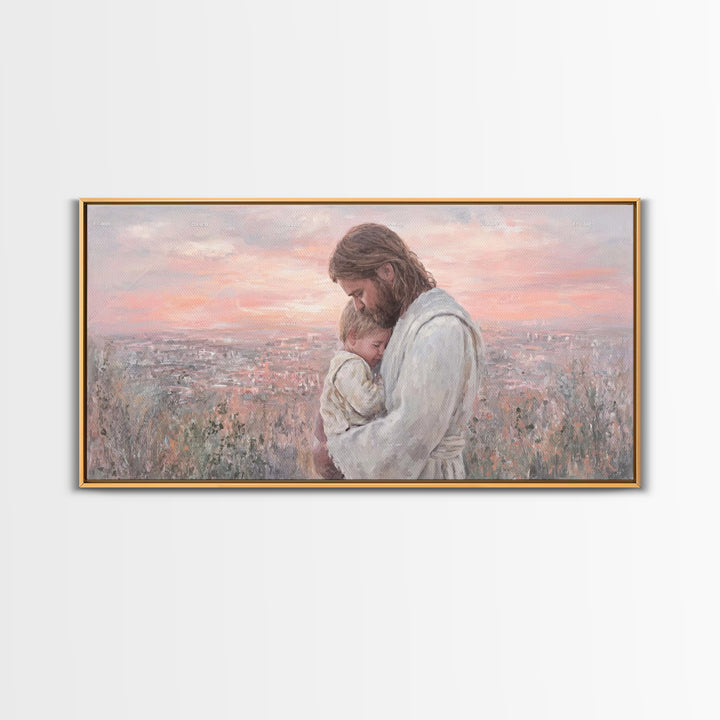 Evening Promise - Framed Canvas Print - Christian Wall Art - Christian Christmas Art - Christian Art Canvas - Christian Decor - Christian A