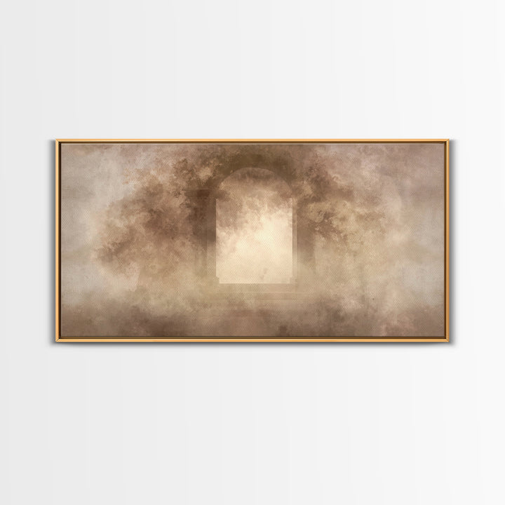Sacred Open Gate, Framed Canvas Print, Christian Art Print, Christian Wall Art, Jesus Canvas Art, Christian Gift Ideas
