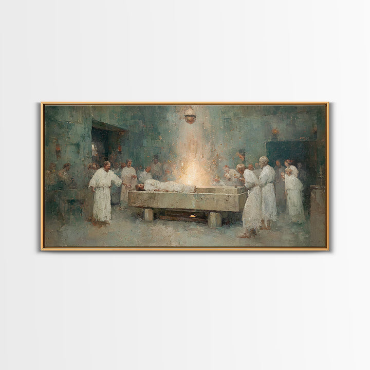 Rite Of Dawn | Framed Canvas Print | Christian Painting | Christian Art Canvas | Christian Decor | Jesus Painting | Christian Wall Art