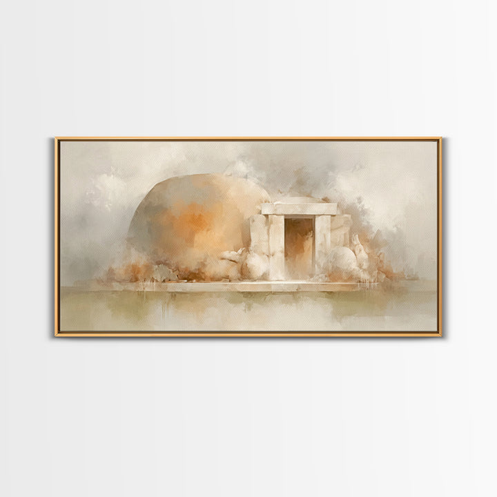 Stone Of Morning – Framed Canvas Print – Christian Art Print – Christian Canvas Art – Jesus Art Print – Christian Decor – Christmas Art
