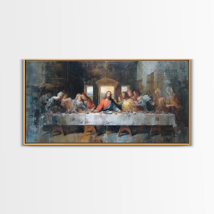 Dawn Fellowship – Framed Canvas Print – Christian Wall Art – Christmas Art – Christian Art Print – Christian Art Canvas – Christian Christm