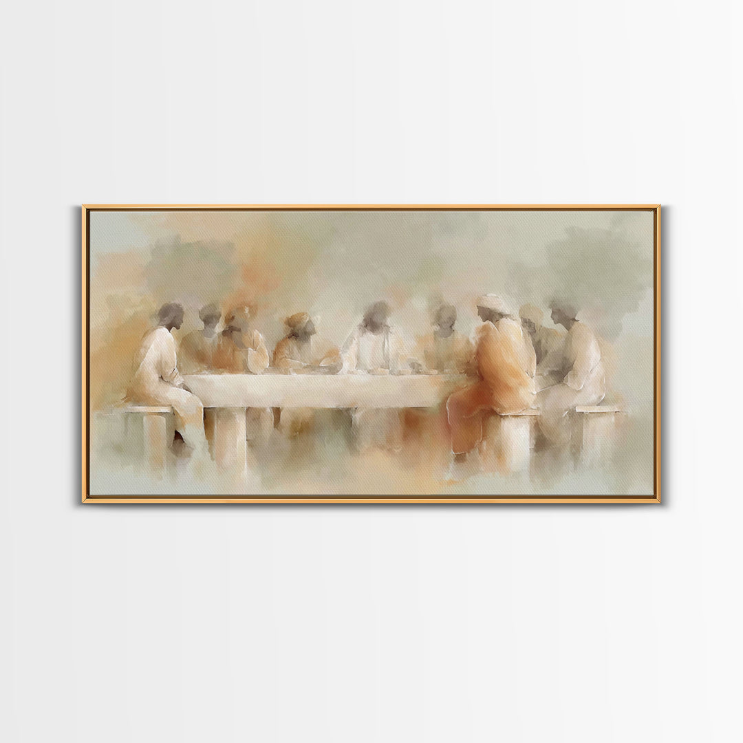 Gathered In Grace – Framed Canvas Print – Christian Art Canvas – Christian Wall Art – Christian art print – subtle Christian art – Jesus Pa
