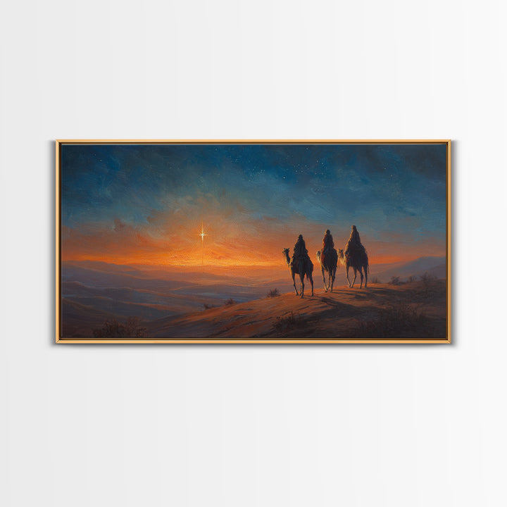 Holy Candlelight – Framed Canvas Print – Christian Wall Art – Christian Decor – Christian Art Canvas – Christmas Art – Christian Gift Ideas