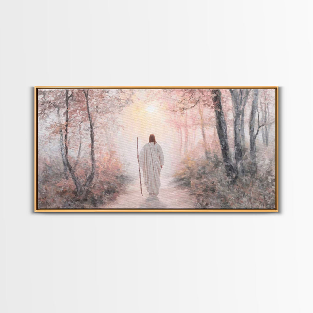 Path Of Mercy – Framed Canvas Print – Christian Wall Art – Christian Art Canvas – Jesus Painting