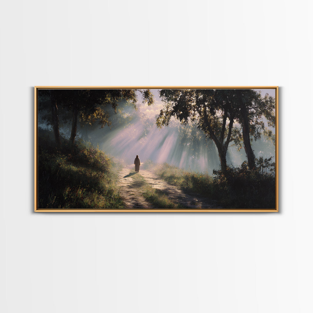 Rays Of Hope – Framed Canvas Print – Christian Art Canvas – Christian Wall Art – Jesus Painting – Christian Gift – Christmas Art