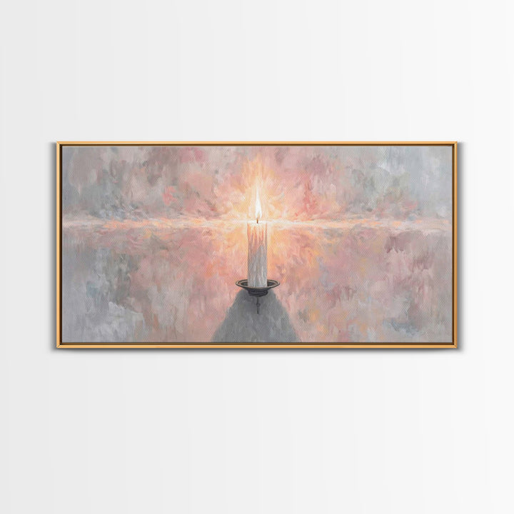 Sanctuary Glow – Framed Canvas Print – Christian Art Canvas – Christian Decorations – Christian Wall Art – Christmas Art – Christian Christ