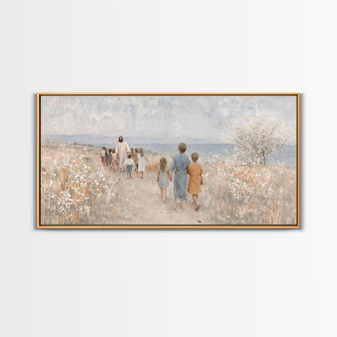 Springtime Hope – Framed Canvas Print – Christian Wall Art – Christian Art Canvas – Jesus Painting – Christian Decor – Christian Gift – Chr