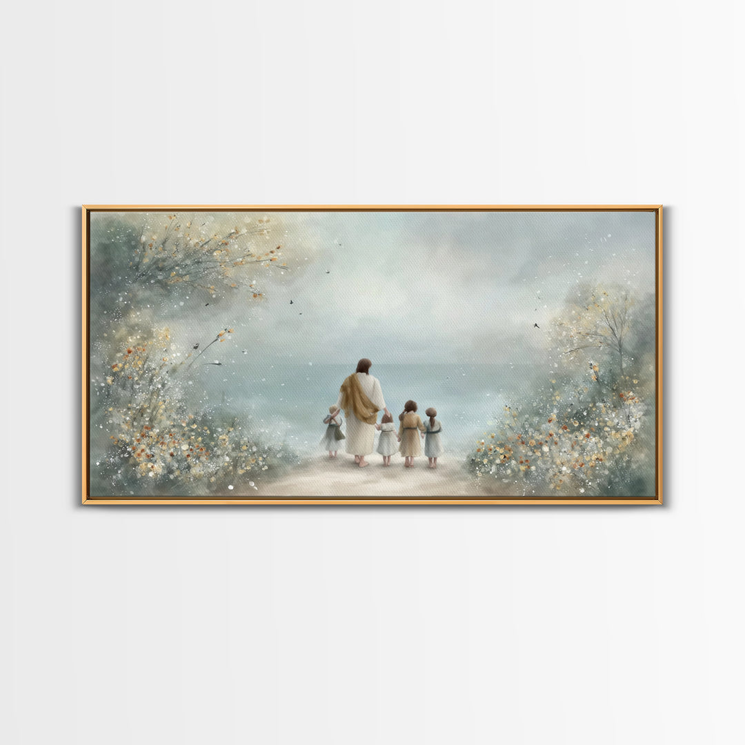 Path Of Mercy – Framed Canvas Print – Christian Wall Art – Christian Art Canvas – Jesus Painting – Christian Christmas Art – Christian Deco