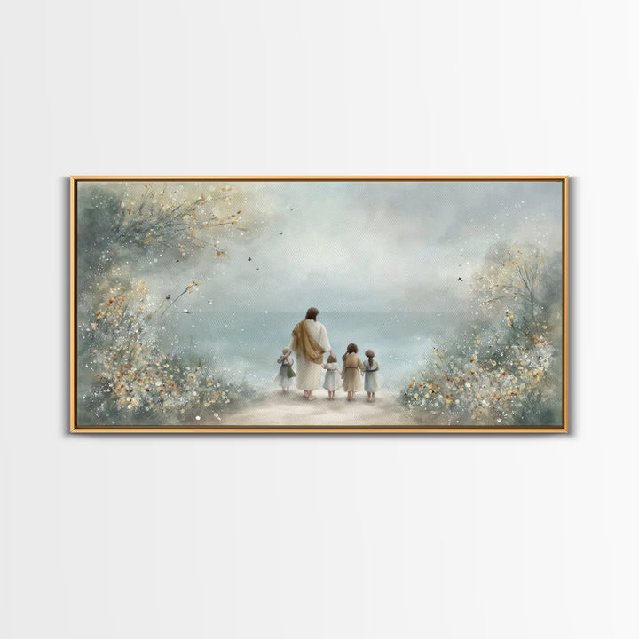 Path Of Mercy – Framed Canvas Print – Christian Wall Art – Christian Art Canvas – Jesus Painting – Christian Christmas Art – Christian Deco