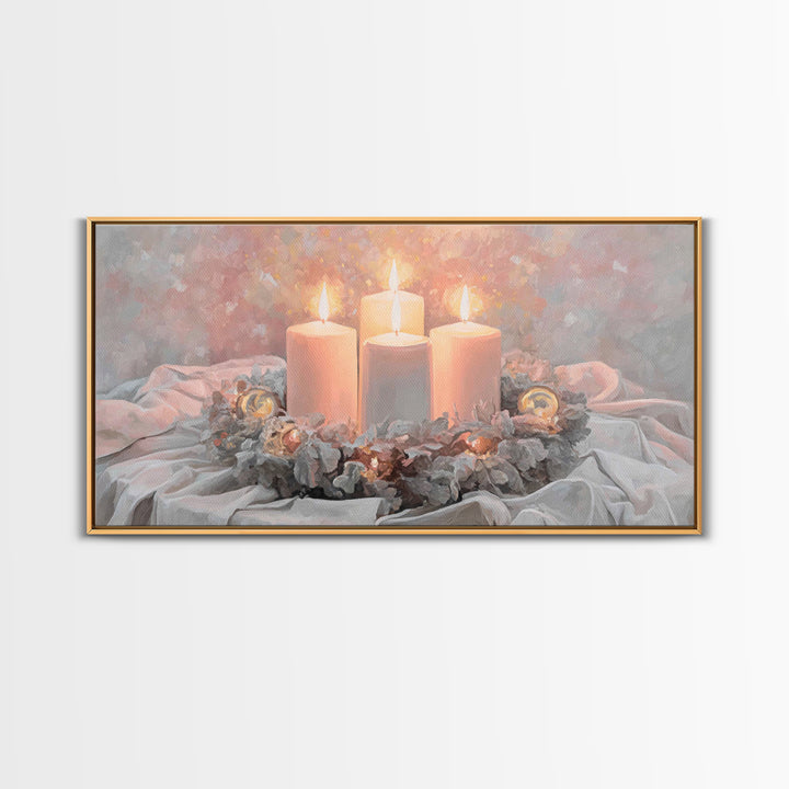Season Of Hope – Framed Canvas Print – Christian Christmas Art – Christian Art Canvas – Christian Wall Art – Framed Christmas Art – Christi