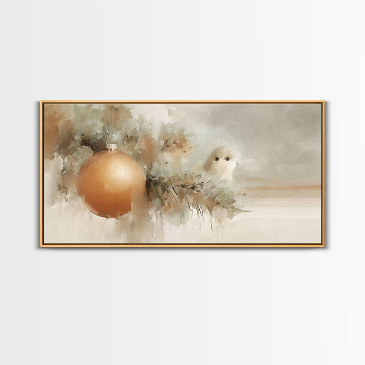 Winter Blessing – Framed Canvas Print – Christian Christmas Art – Christmas Art Prints – White Christmas Art – Framed Christmas Art – Chris
