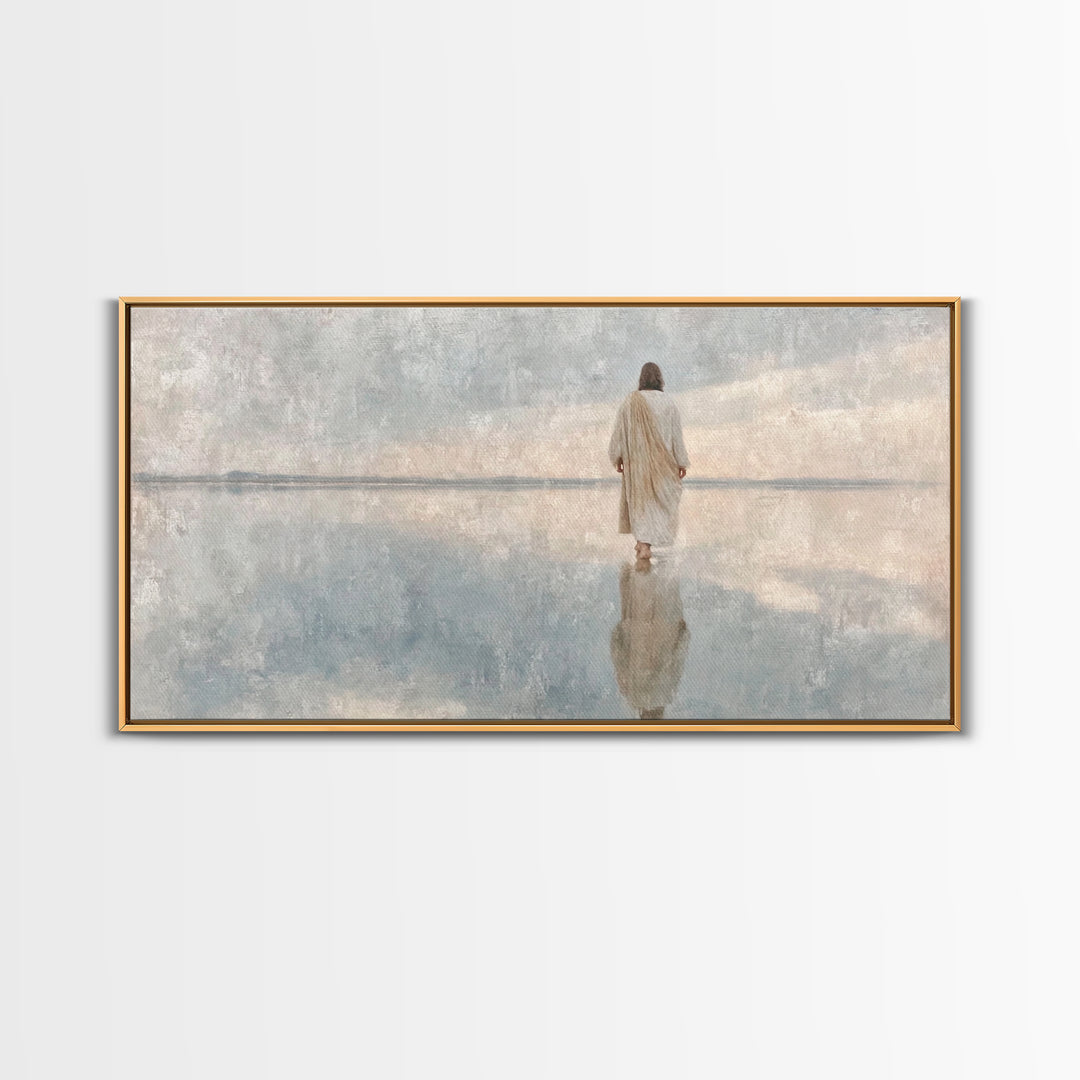Path Of Grace | Framed Canvas Print | Christian Wall Art | Christian Art | Modern Christian Painting | Jesus Canvas Art | Christian Art Can
