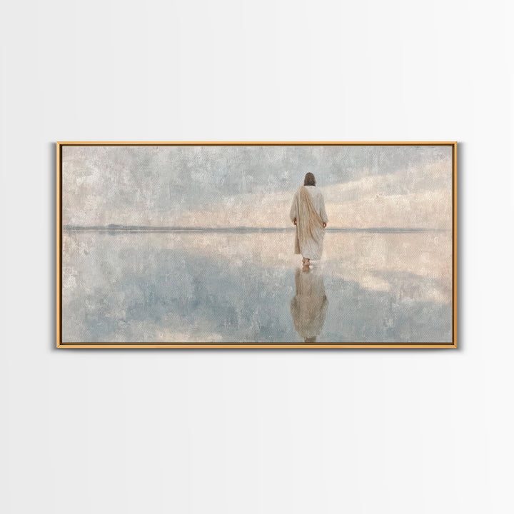 Path Of Grace | Framed Canvas Print | Christian Wall Art | Christian Art | Modern Christian Painting | Jesus Canvas Art | Christian Art Can