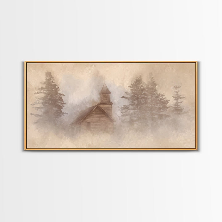 Humble Manger, Framed Canvas Print, Christian Art Print, Christmas Art, Christian Wall Art, Minimalist Christian Art