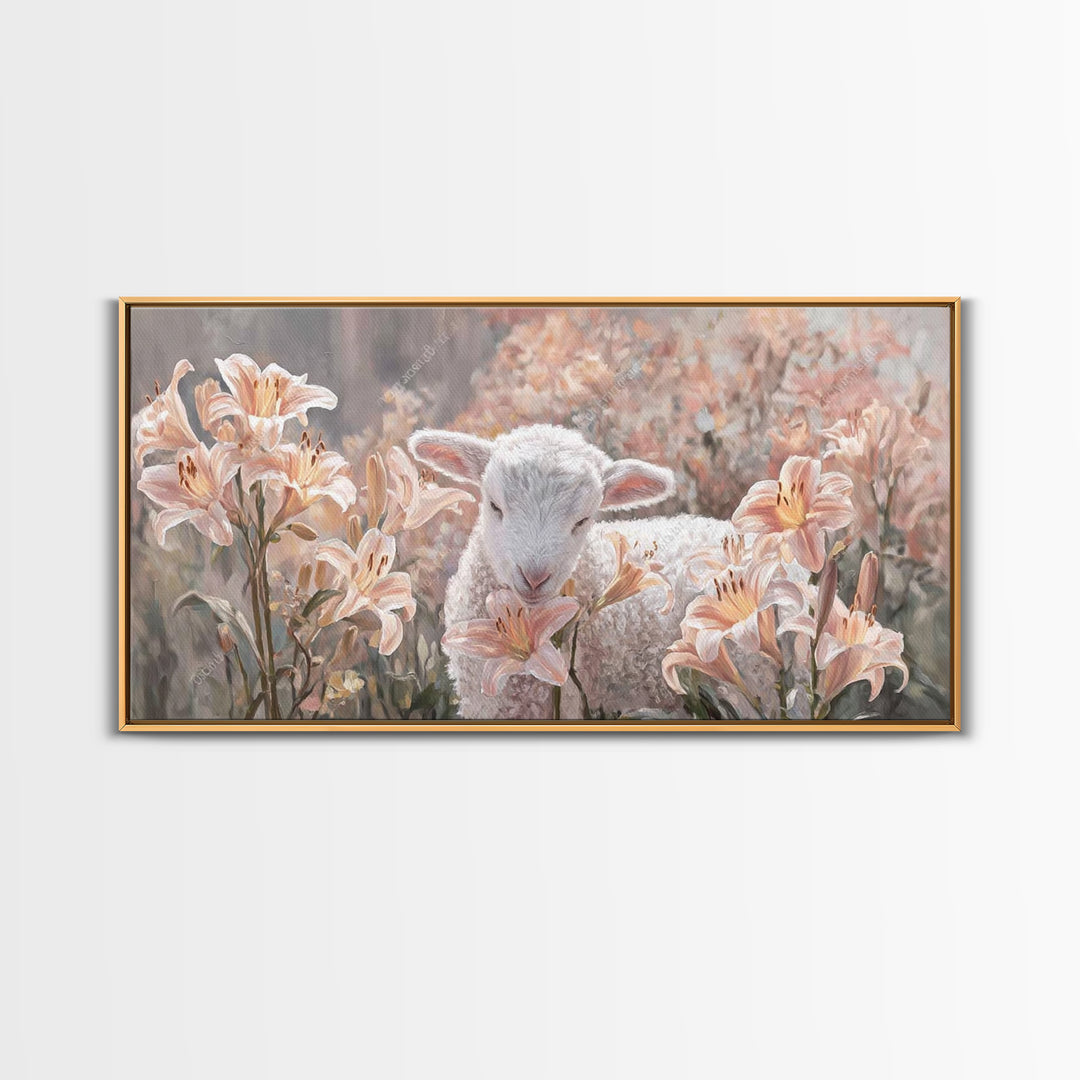 Garden Of Blessing – Framed Canvas Print – Christian Wall Art – Christian Art Print – Christian Art Canvas – Vintage Christian Art – Christ