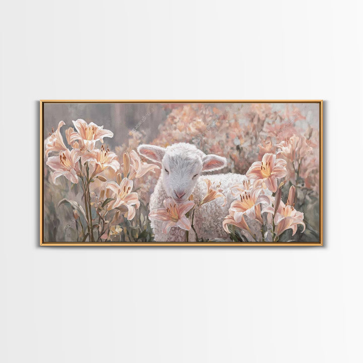 Garden Of Blessing – Framed Canvas Print – Christian Wall Art – Christian Art Print – Christian Art Canvas – Vintage Christian Art – Christ