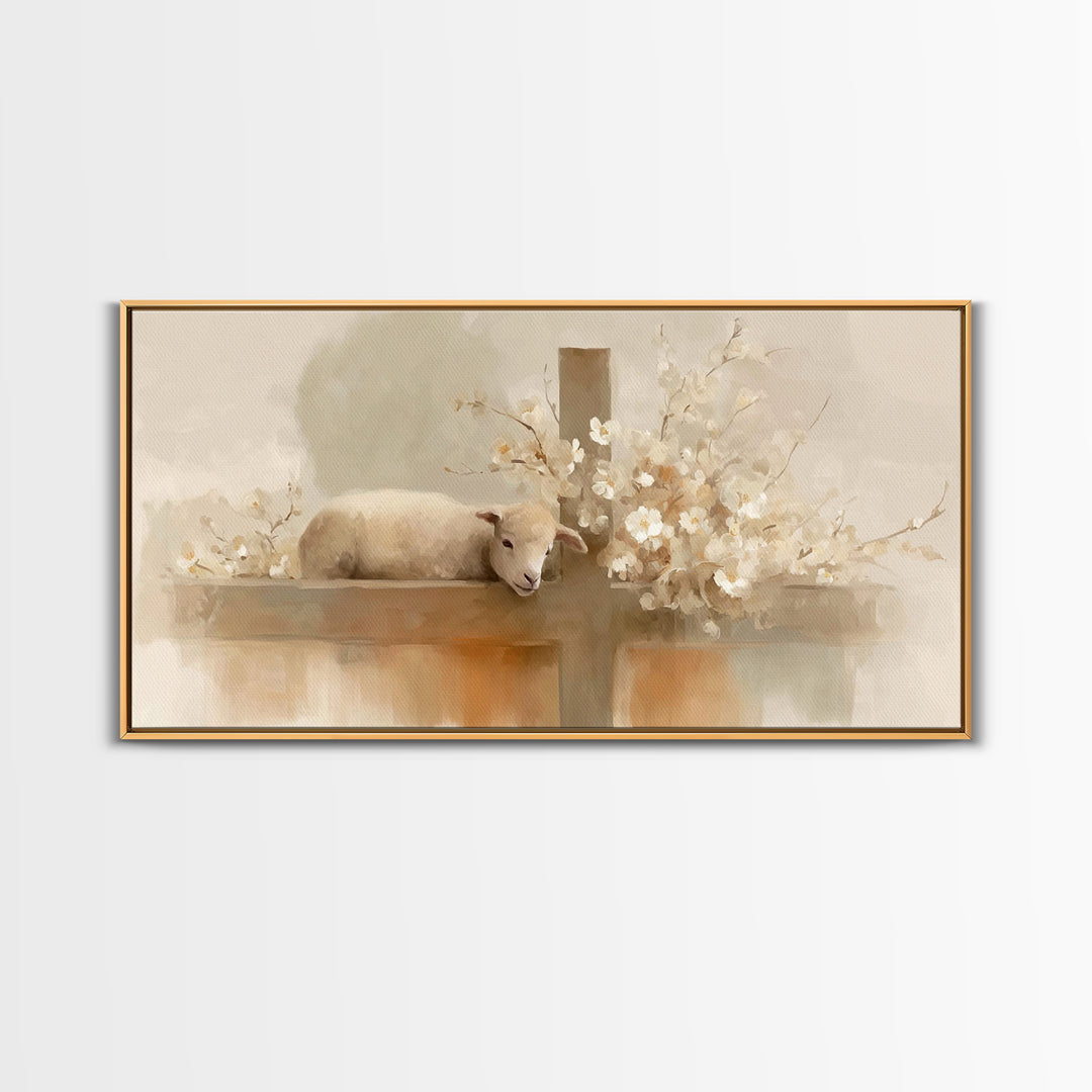 Calm Redemption – Framed Canvas Print – Christian Art Canvas – Christian Paintings – Christian Wall Art – Subtle Christian Art – Christian