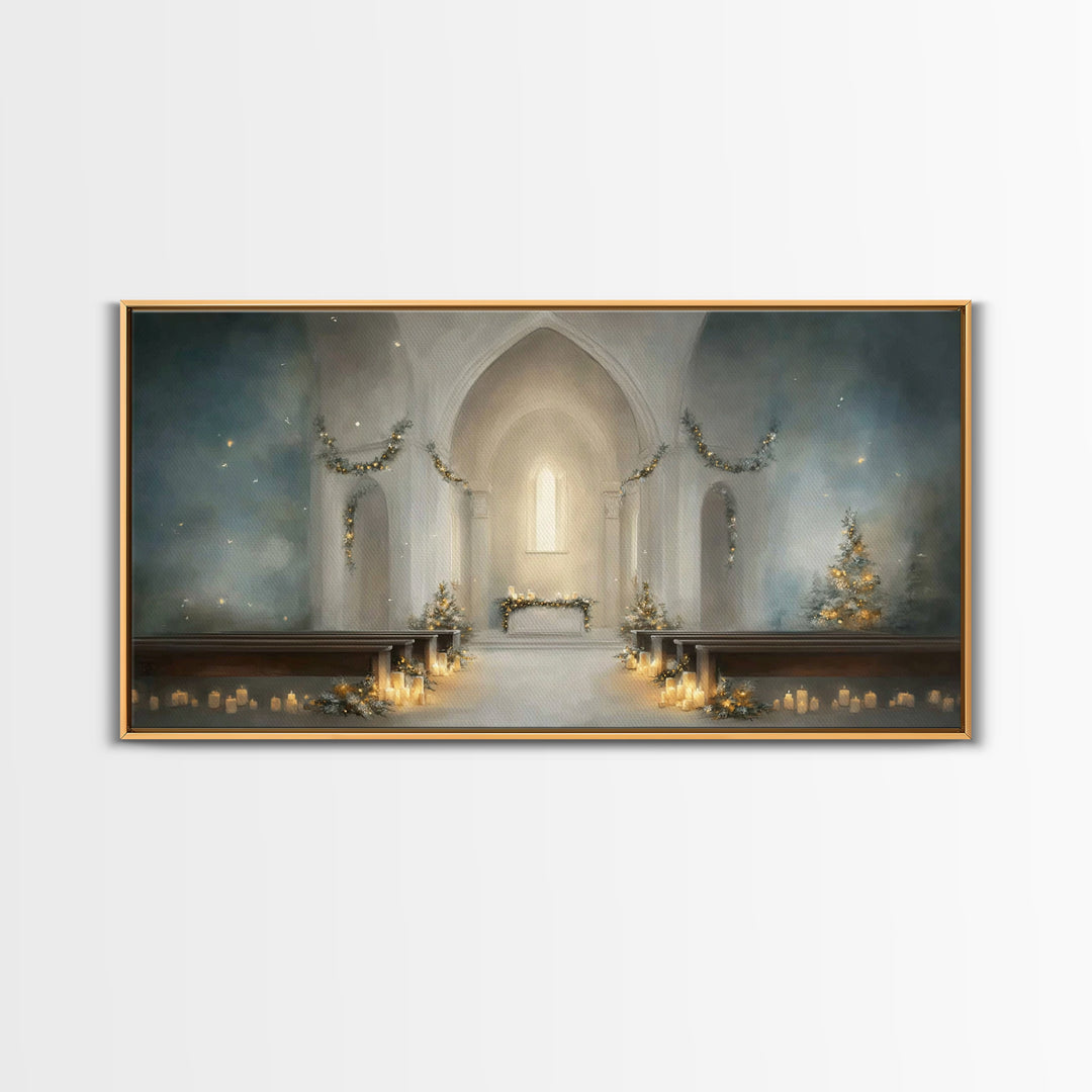 Star of Grace – Framed Canvas Print – Christian Art Prints – Christmas Art – Christian Christmas Art – Christian Decor For Home – Subtle Ch