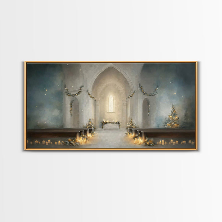 Star of Grace – Framed Canvas Print – Christian Art Prints – Christmas Art – Christian Christmas Art – Christian Decor For Home – Subtle Ch