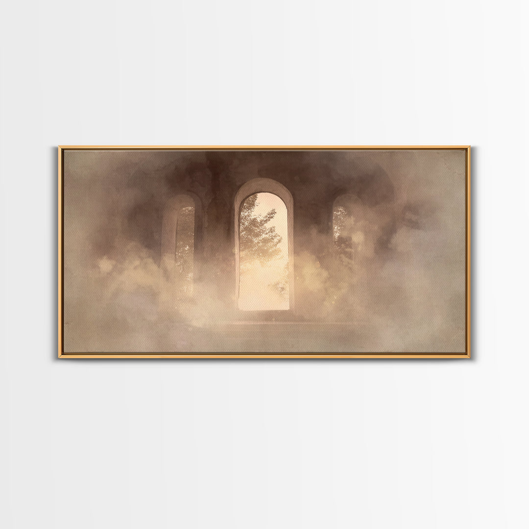 Hallowed Passage – Framed Canvas Print – Christian Art Canvas – Christian Wall Art – Moody Christian Art – Christian Decoration – Christian