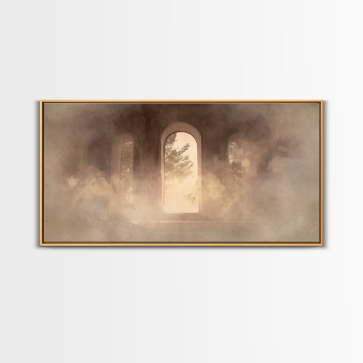 Hallowed Passage – Framed Canvas Print – Christian Art Canvas – Christian Wall Art – Moody Christian Art – Christian Decoration – Christian
