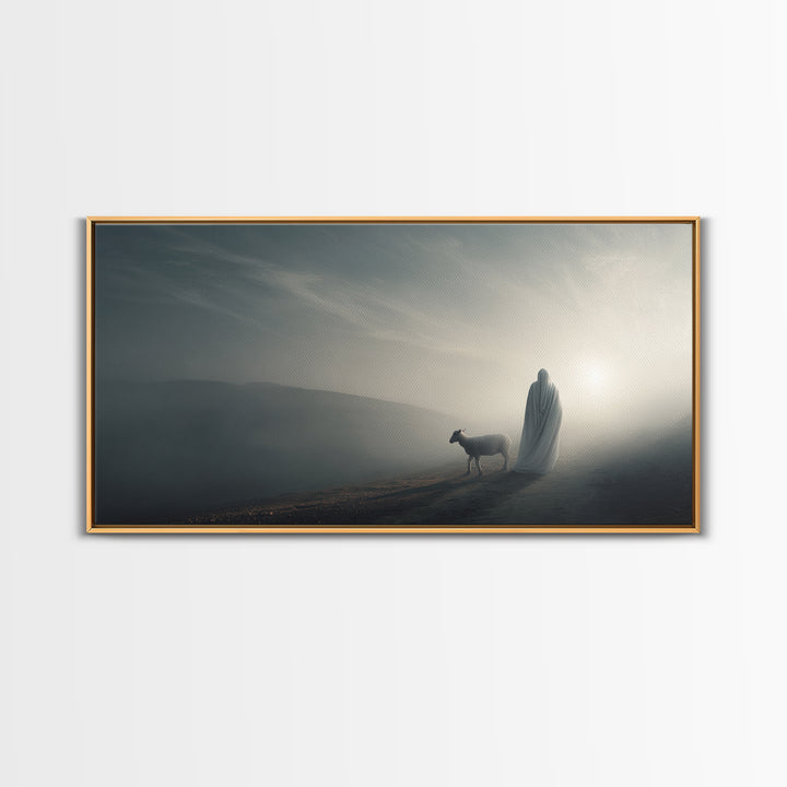 Night Of Peace – Framed Canvas Print – Christian Art Canvas – Jesus Painting – Christian Wall Art – Christmas Art – Christian Christmas Dec