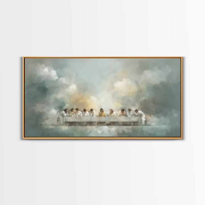 Eternal Supper Peace | Framed Canvas Print | Christian Art | Christian Art Canvas | Christian Wall Art | Jesus Painting | Christian Gift