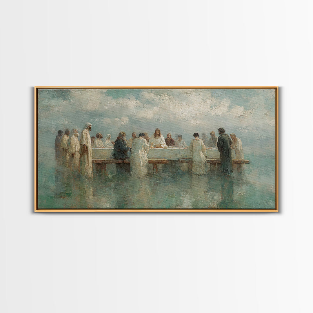 Sacred Fellowship Sky | Framed Canvas Print | Christian Art Canvas | Jesus Painting | Christian Wall Art | Christian Art | Christian Decor