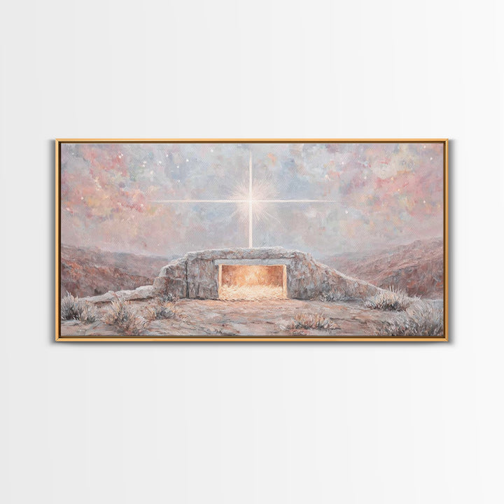 Star Over Bethlehem | Framed Canvas Print | Christian Wall Art | Christian Christmas Art | Christmas Art | Christian Art Canvas | Christian