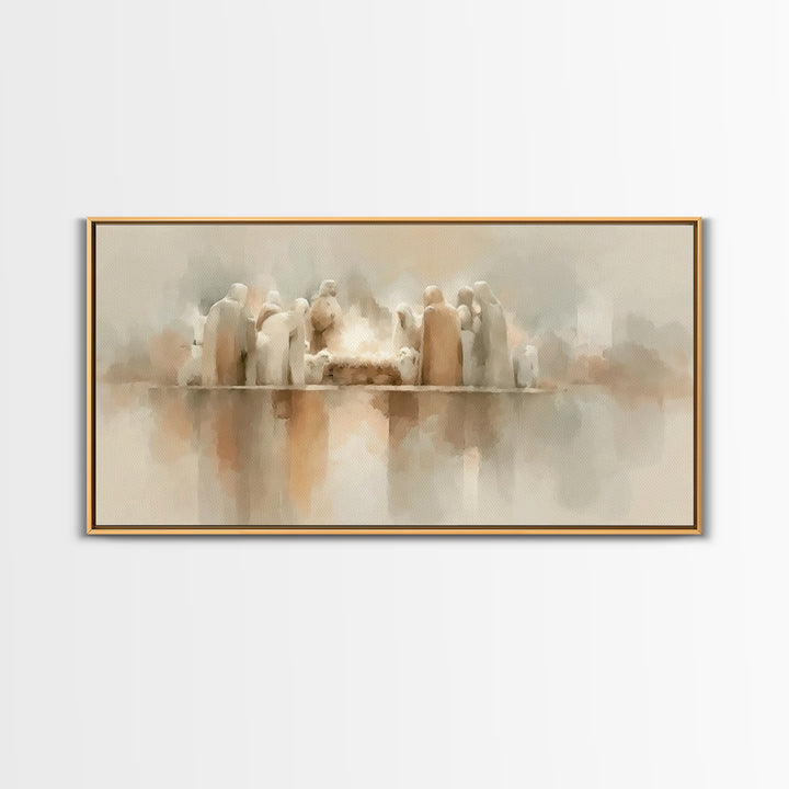 Holy Family Grace – Framed Canvas Print – Christian Art – Christian Art Canvas – Christian Christmas Art – Christmas Art – Christian Wall A