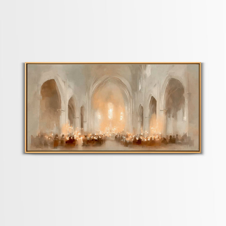 Sanctuary of Hope | Framed Canvas Print | Christian Art Canvas | Christian Wall Art | Christmas Art Prints | Christian Christmas Decor | Mo