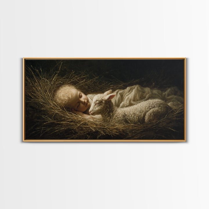 Light of Mercy – Framed Canvas Print – Christian Art Canvas – Jesus Painting – Christian Wall Art – Christian Christmas Art – Modern Christ
