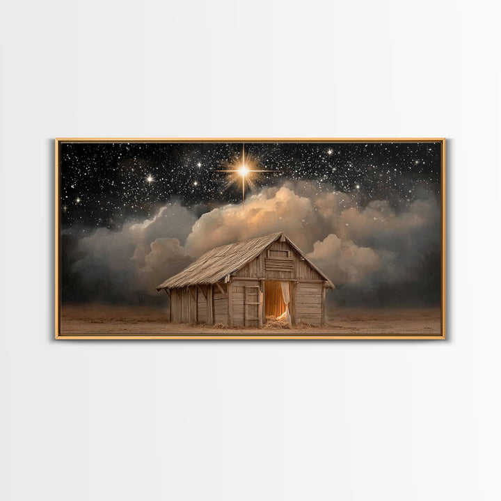 Star of Wonder – Framed Canvas Print – Christian Wall Art – Christian Christmas Art – Christmas Canvas Wall Art – Christian Art Canvas – Fr